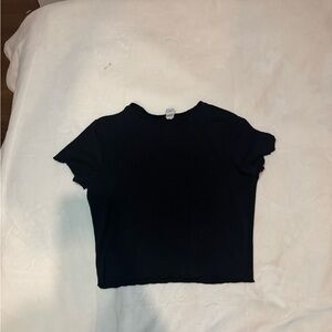 Yogalicious Black Crop Top